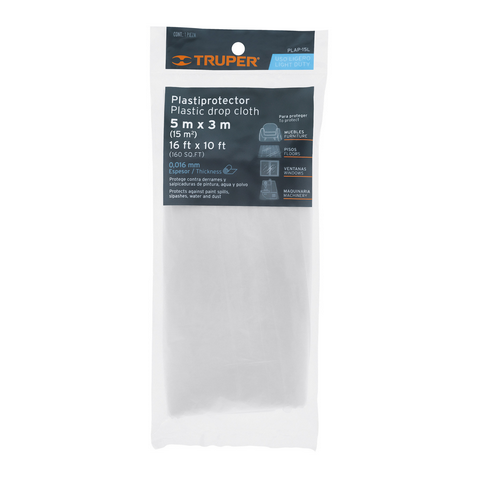 PLASTIPROTECTOR DE 5 X 3 METROS - USO LIGERO