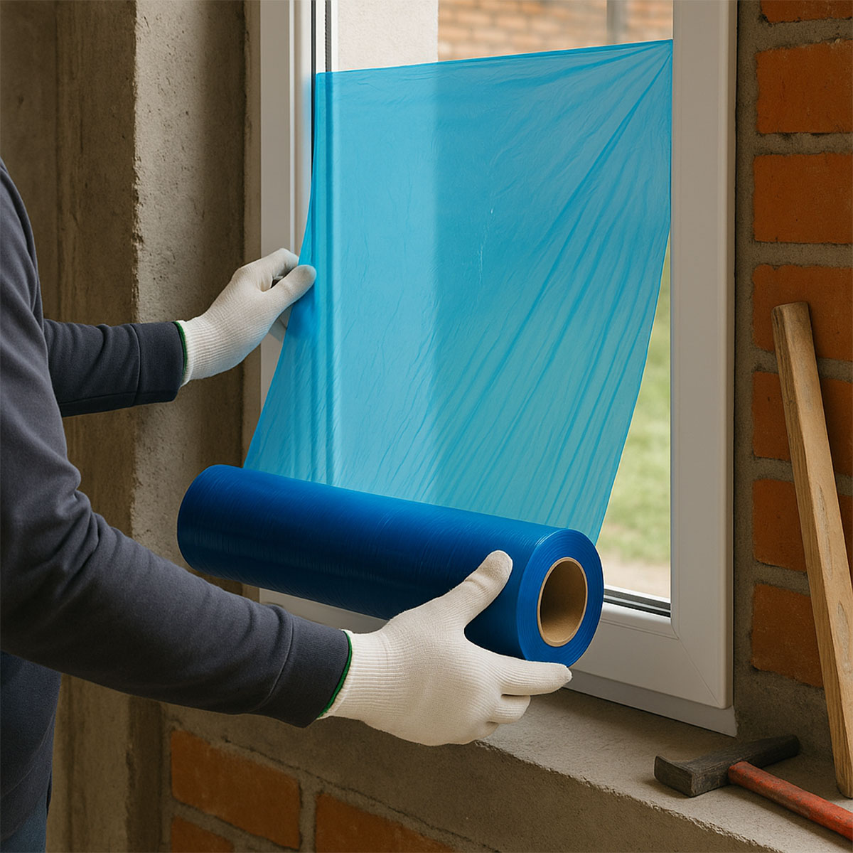 CINTA PARA PROTECCIÓN DE VIDRIO DE 48"